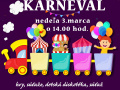 Plagát detského karnevalu